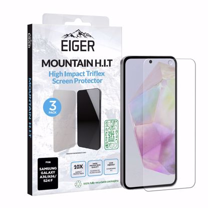 Picture of Eiger Eiger Mountain IMPACT Screen Protector GRS 3 Pack for Samsung A36 / A56 / S24 FE